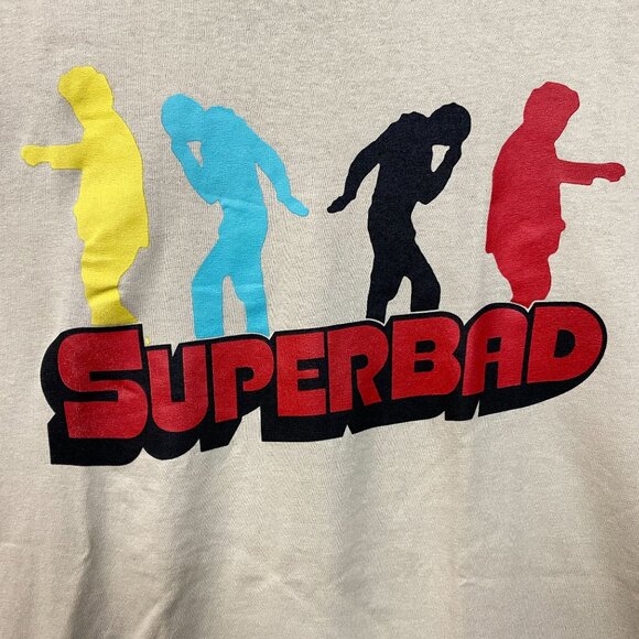 Superbad Mclovin Movie Shirt Movie Logo Vintage Style Beige T-Shirt Large - Picture 2 of 4